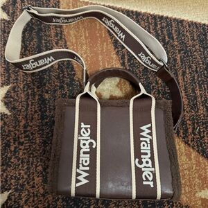 Wrangler Two-Tone Brown and Cream Tote